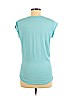 360 Sweater 100% Cotton Blue Short Sleeve Top Size M - photo 2