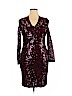 Marina Burgundy Cocktail Dress Size 14 - photo 1