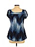 DressBarn Blue Short Sleeve Blouse Size L - photo 2