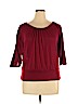 Elementz Burgundy 3/4 Sleeve Top Size XL - photo 1