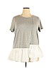 Lane Bryant Gray Short Sleeve Blouse Size 18 - 20 Plus - photo 1