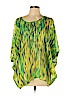 Jones New York Green Short Sleeve Blouse Size XL - photo 1