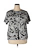 Croft & Barrow Plus 100% Cotton Black Short Sleeve T-Shirt Size 2X - photo 1