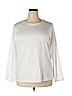 Lord & Taylor White Long Sleeve T-Shirt Size 2X - photo 1