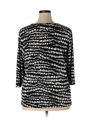 Susan Graver 3/4 Sleeve Top (view 2)