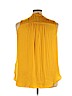 Vince Camuto 100% Polyester Yellow Sleeveless Blouse Size 3X - photo 2