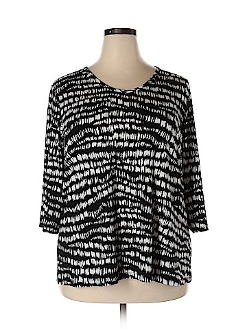 Susan Graver 3/4 Sleeve Top (view 1)