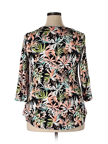 JM Collection 3/4 Sleeve Top (view 2)