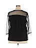 Lane Bryant 100% Polyester Black Long Sleeve Blouse Size 8 - 20 Plus - photo 2
