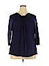 Lane Bryant Purple 3/4 Sleeve Top Size 22 - 24 Plus - photo 1