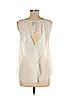Fun & Flirt 100% Polyester Ivory Sleeveless Blouse Size M - photo 2