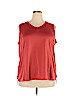 St. John's Bay 100% Polyester Red Active Tank Size 2X - photo 1