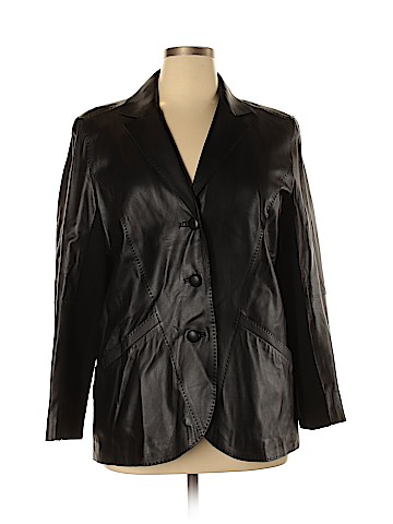 Lafayette 148 New York Leather Jacket (view 1)