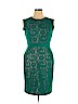 Adrianna Papell Green Casual Dress Size 14 - photo 1