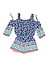 My Michelle 100% Polyester Floral Blue Romper Size S (youth) - photo 1