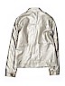 Route 66 100% Polyurethane Silver Faux Leather Jacket Size 14 - 16 - photo 2