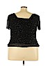 IDM 100% Rayon Black Short Sleeve Blouse Size 2X - photo 2