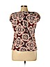 Liz Claiborne 100% Cotton Brown Short Sleeve Top Size XL - photo 2