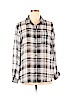 Old Navy 100% Polyester Black Long Sleeve Blouse Size XL - photo 1