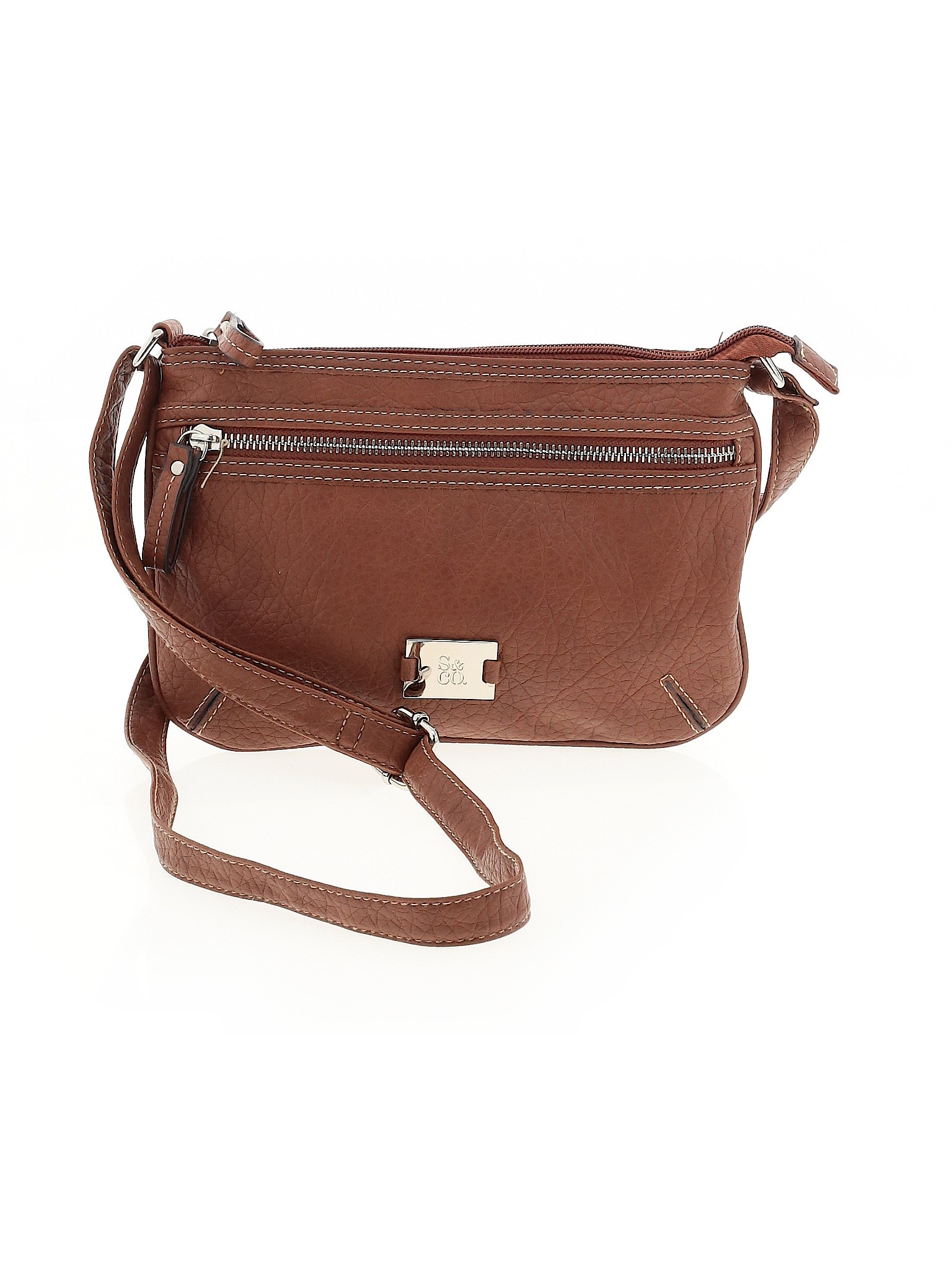 S&Co. Women Brown Crossbody Bag One Size | eBay