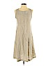 Cosmo 100% Linen Tan Casual Dress Size S - photo 1