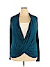 Popana Blue Long Sleeve Top Size XL - photo 1