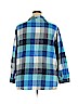 Woman Within 100% Cotton Blue Long Sleeve Button-Down Shirt Size 22 (1X) - photo 2