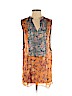 Isabel Marant 100% Silk Orange Sleeveless Silk Top Size EU (FR) 36 / US 4 - photo 1