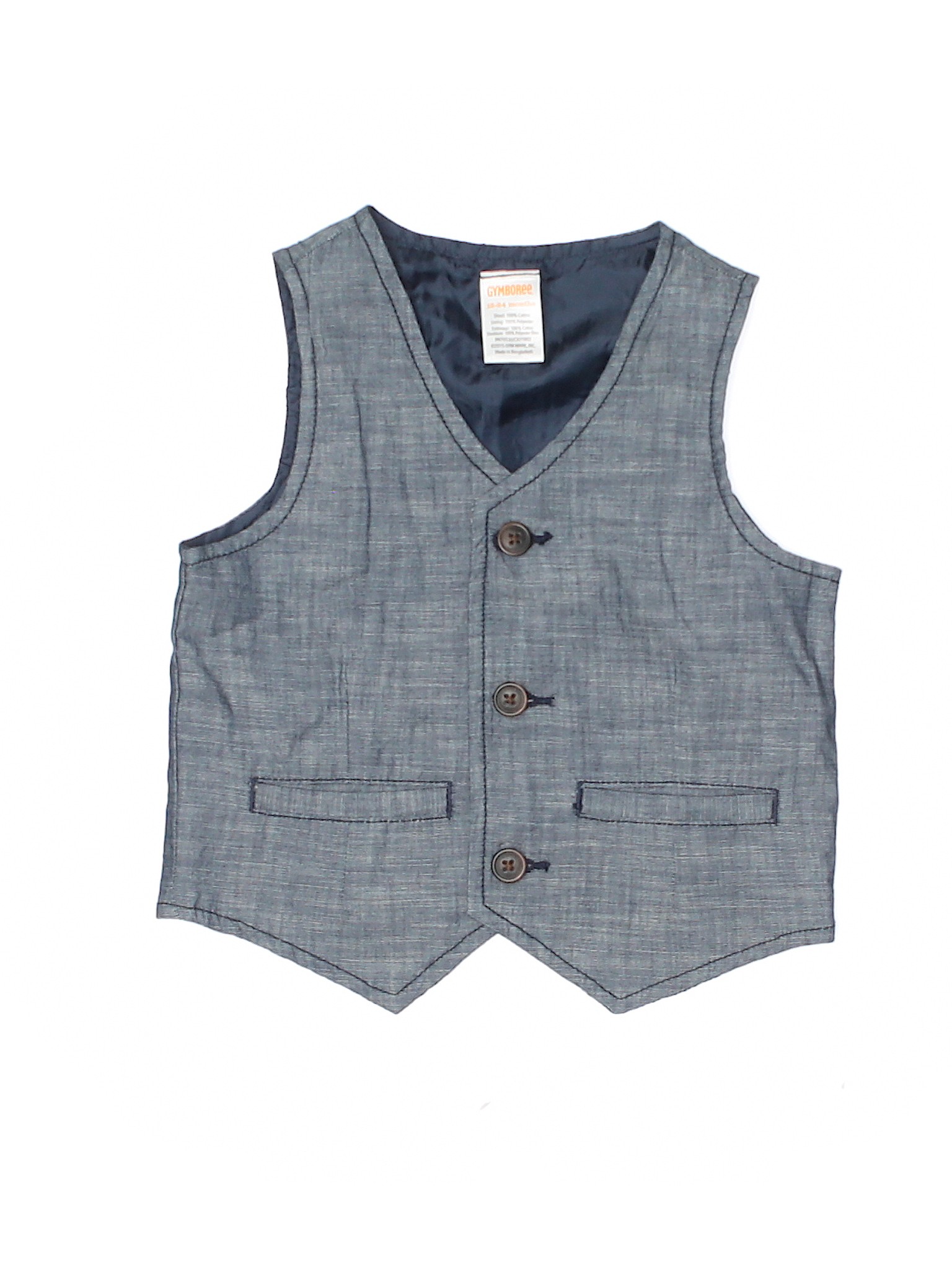 Gymboree Boys Blue Vest 1224 Months eBay