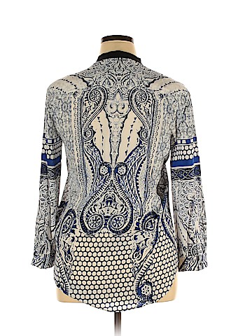 Roberto Cavalli Long Sleeve Silk Top (view 2)