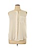Ann Taylor LOFT 100% Rayon Ivory Sleeveless Blouse Size XL - photo 1