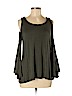 Chico's Green 3/4 Sleeve Top Size Med (1) - photo 1