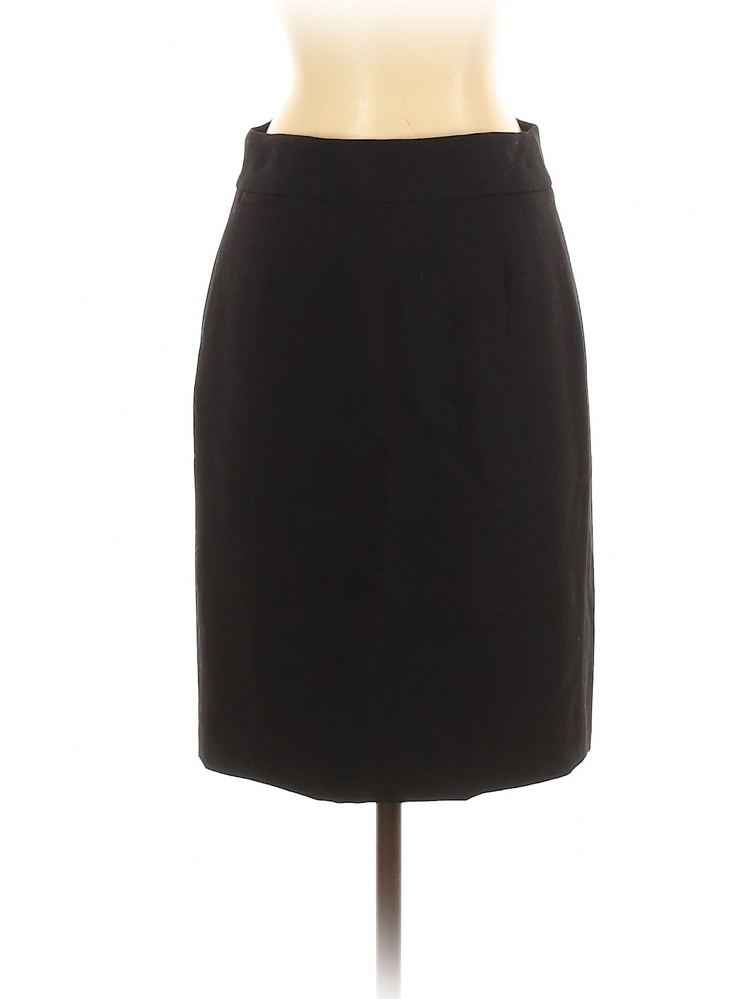 J.Crew Women Black Wool Skirt 0 | eBay