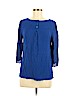 Maeve Blue Long Sleeve Blouse Size 8 - photo 1