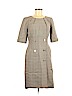 Ellen Tracy 100% Polyester Gray Casual Dress Size 8 - photo 1