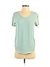 Ann Taylor LOFT 100% Polyester Green Short Sleeve Top Size S - photo 1