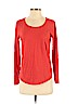 Ann Taylor LOFT 100% Cotton Orange Long Sleeve Blouse Size S - photo 1