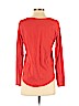 Ann Taylor LOFT 100% Cotton Orange Long Sleeve Blouse Size S - photo 2