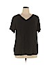 Alexander Jordan 100% Rayon Black Short Sleeve T-Shirt Size 1X - photo 1