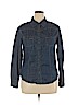 Kut from the Kloth 100% Cotton Blue Long Sleeve Button-Down Shirt Size XL - photo 1