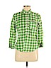 Hollister 100% Cotton Green Long Sleeve Button-Down Shirt Size M - photo 1
