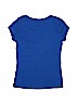 Justice Solid Blue Short Sleeve T-Shirt Size 14 - photo 2