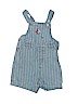 Unbranded 100% Cotton Blue Overall Shorts 12-18 MO / 18 MO - photo 1