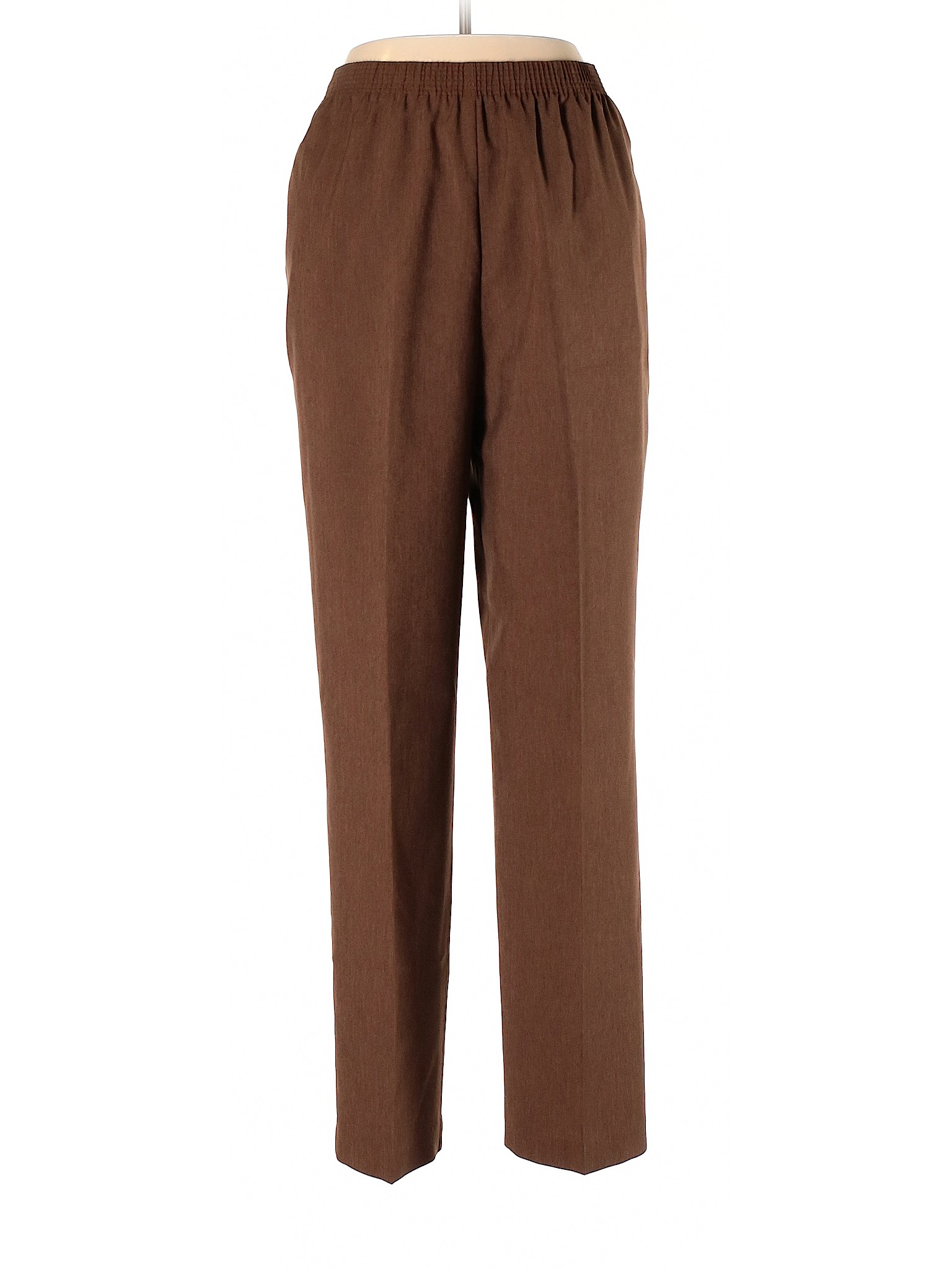 Allison Daley 100% Polyester Solid Brown Casual Pants Size 12 - 75% off ...