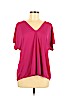 Ann Taylor LOFT 100% Polyester Pink Short Sleeve Blouse Size M - photo 1