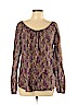 Lucky Brand 100% Cotton Purple Long Sleeve Blouse Size L - photo 1