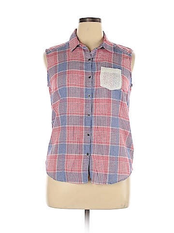 Ruff Hewn Sleeveless Button-Down Shirt (view 1)