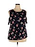 Old Navy 100% Rayon Blue Short Sleeve Top Size XXL - photo 1