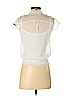 Iz Byer 100% Polyester White Short Sleeve Blouse Size S - photo 2