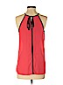 Monteau 100% Polyester Red Sleeveless Blouse Size S - photo 2